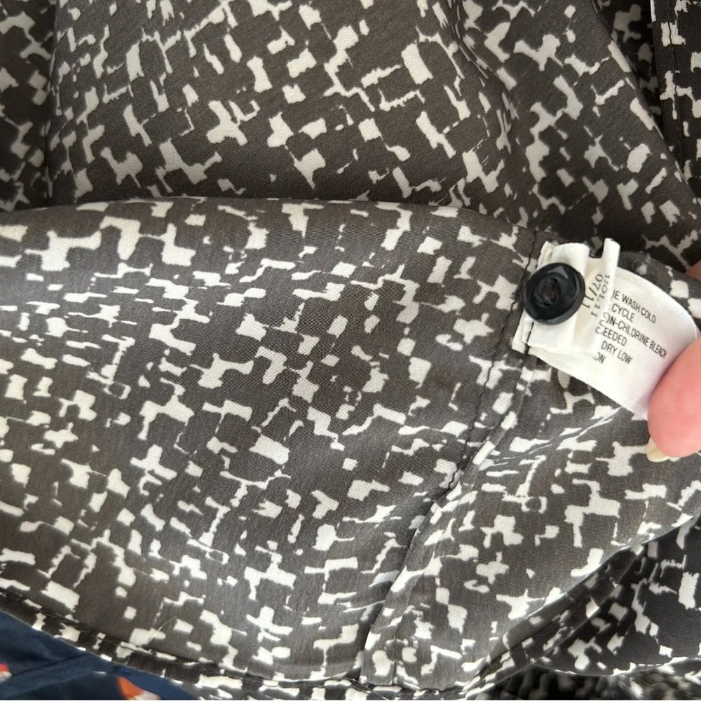 GAP Womens Sleeveless Geo Print Blouse